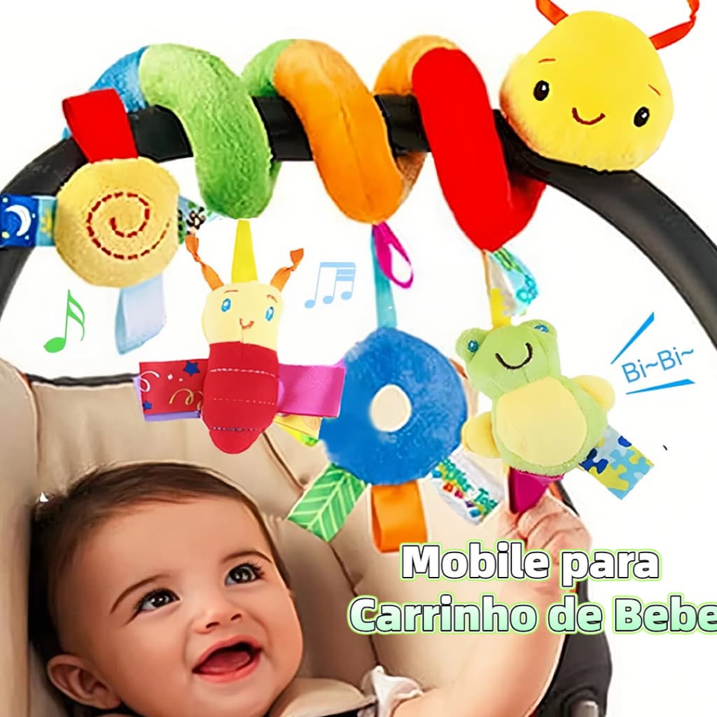 Brinquedo Bebê Recém Nascido Mobile Centopeia Espiral ARCO-IRIS Coruja Carrinho Brinquedo Conforto de Berço Com Chocalho