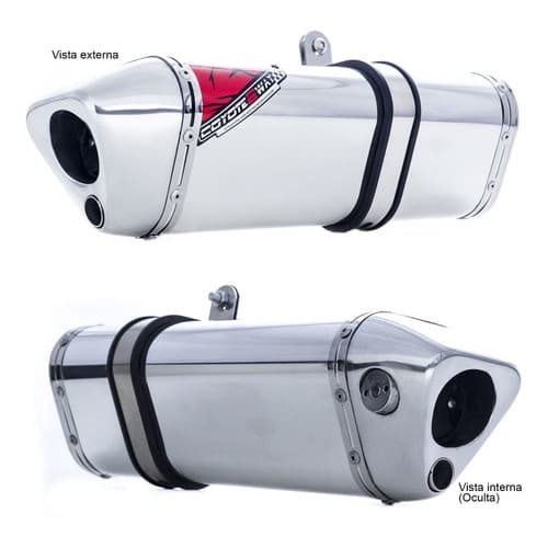 Escape / Ponteira Coyote TRS 2 Way Alumínio - CB 500 X ano 2020 em diante - Honda