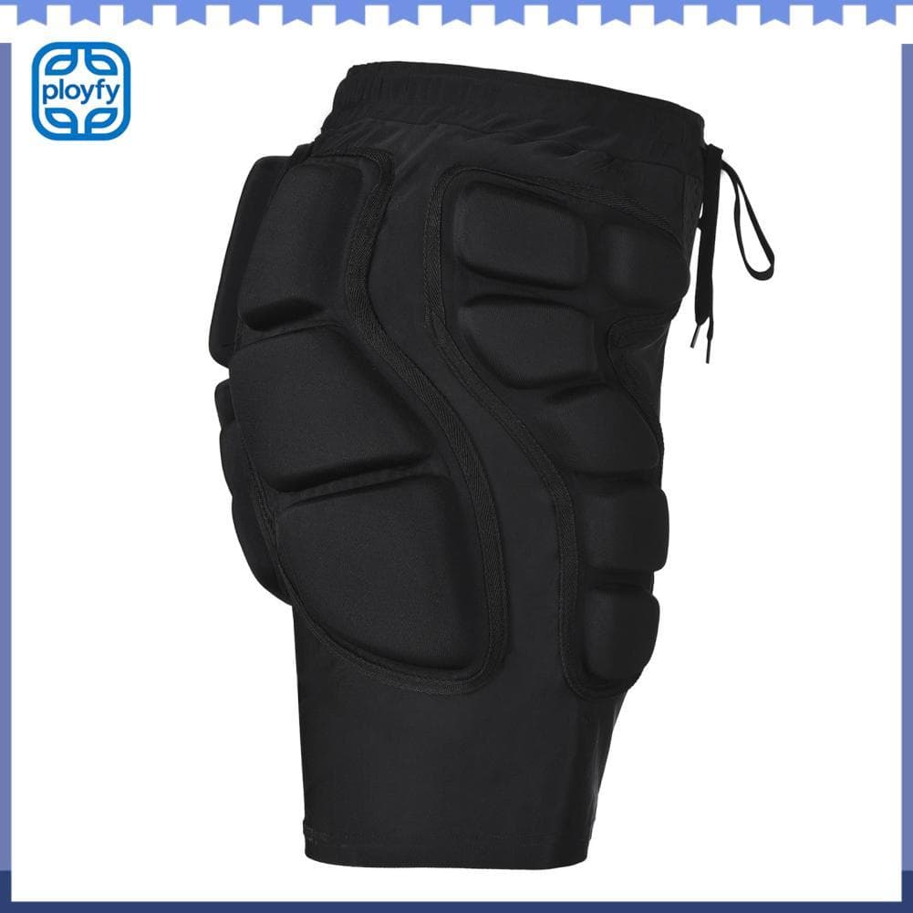 Ployfy Shorts protetores acolchoados atualizados engrossar quadril para esqui patinação no gelo snowboard skate (M)