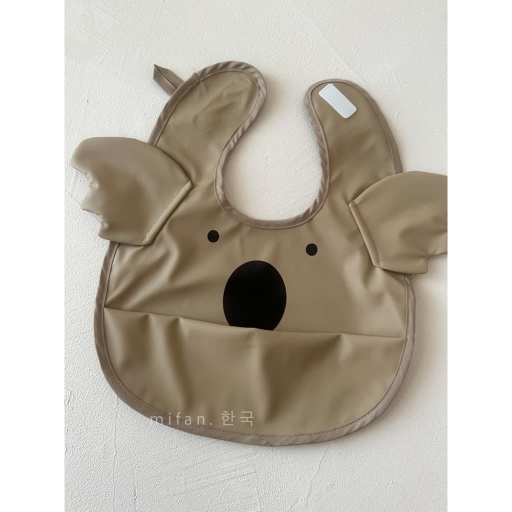 Estilo coreano ins descartável à prova dwaterproof água babador arroz bolso bebê bonito coala bebê comendo Anti-sujo bon