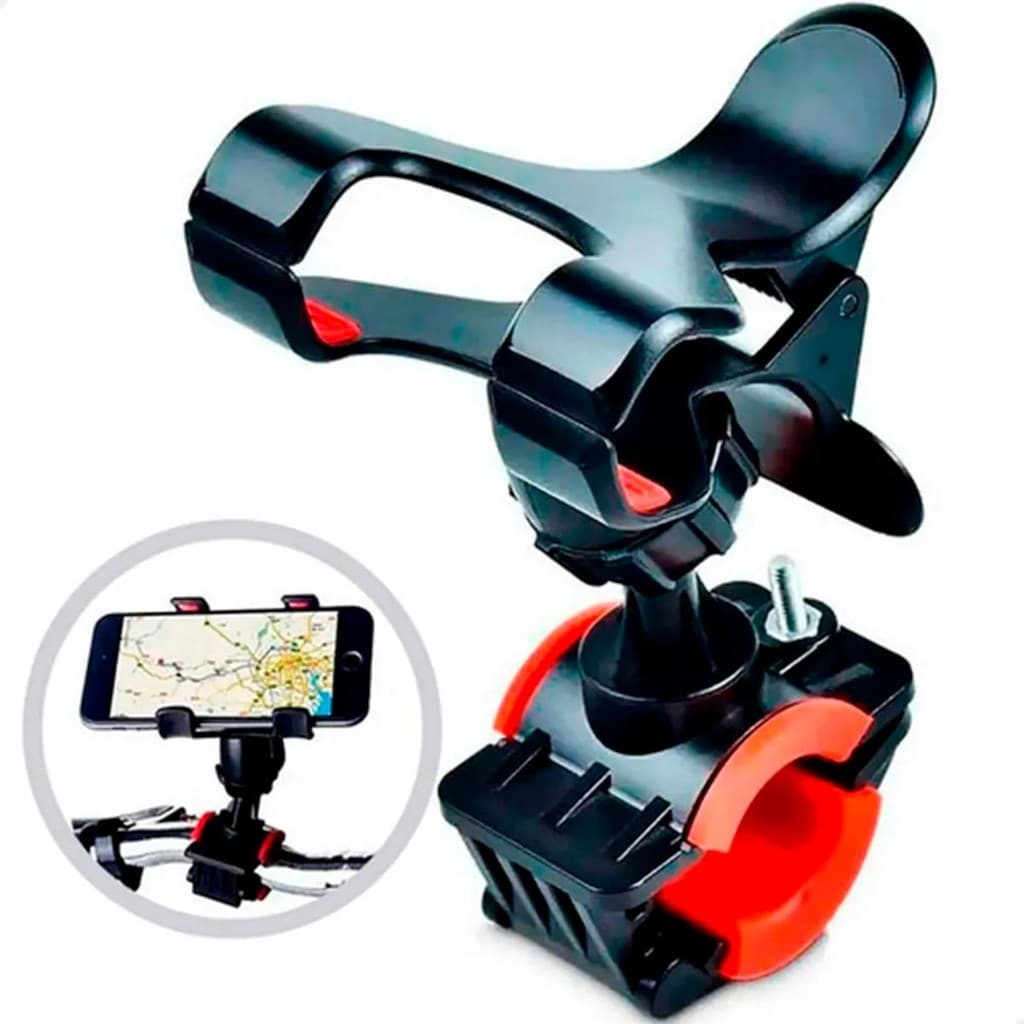 Suporte Celular Premium para Moto e Bicicleta Preto Tomate