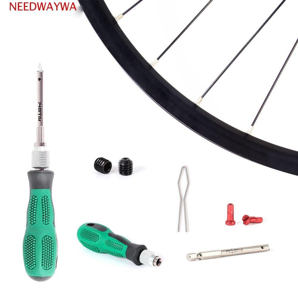 NEEDWAYWA Tampa De Raio De Bicicleta , Ferramenta De Remoção De Bico De Roda , Chave De Fenda Inserção