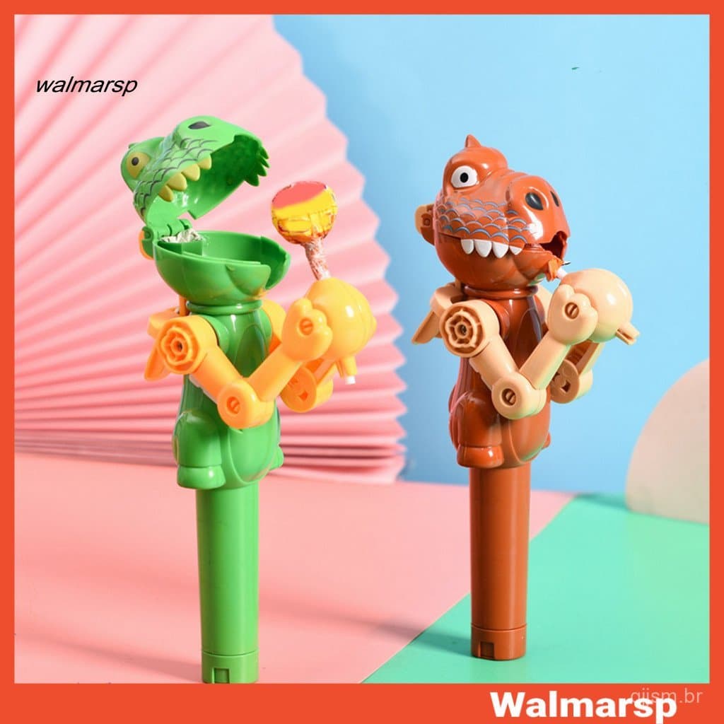 [WMP] Suporte para Pirulitos Adequado para Crianças, Design Adorável de Dinossauro, Brinquedo Divertido para Armazenar D