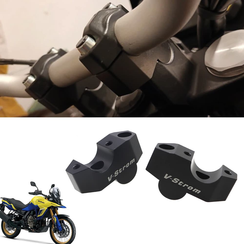 Para Suzuki V-STROM 800DE 800 DE Guiador Risers Up Acessórios Da Motocicleta Braçadeira Montagem Lidar Com Barra Riser M