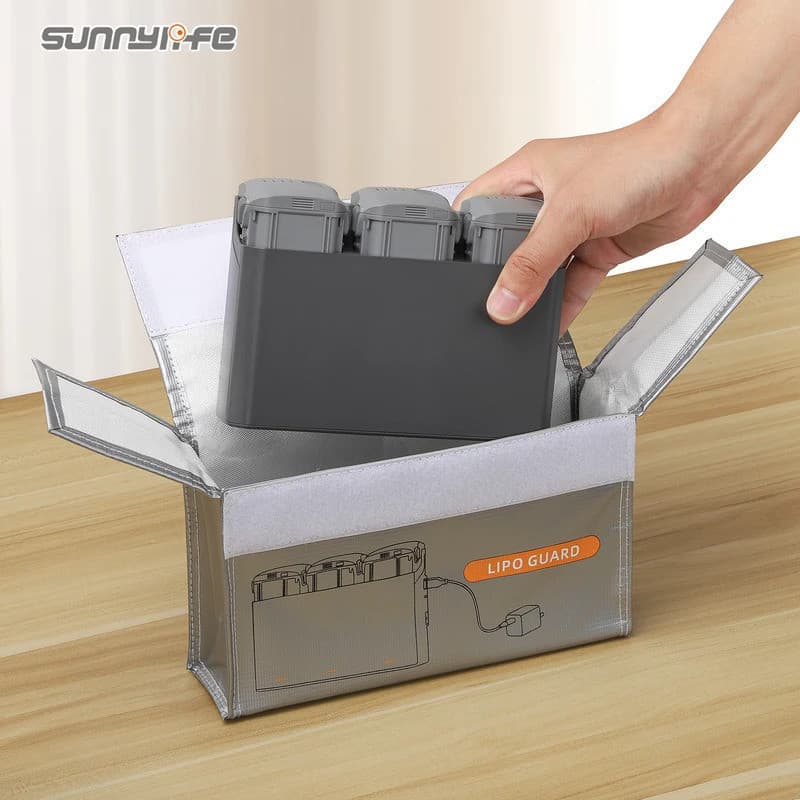 Bolsa Segura Universal Para Bateria Lipo DJI Avata 2 Hub De Carregamento De Armazenamento Protetora À Prova De Explosão