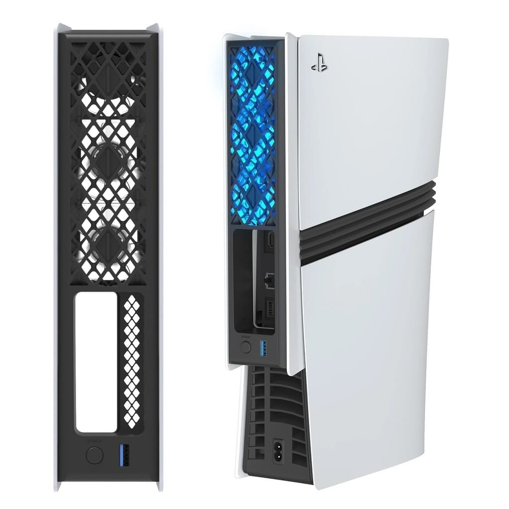 Cooler LED RGB Para Playstation 5 Slim Pro 3 Ventoinhas 1 Usb 3.0