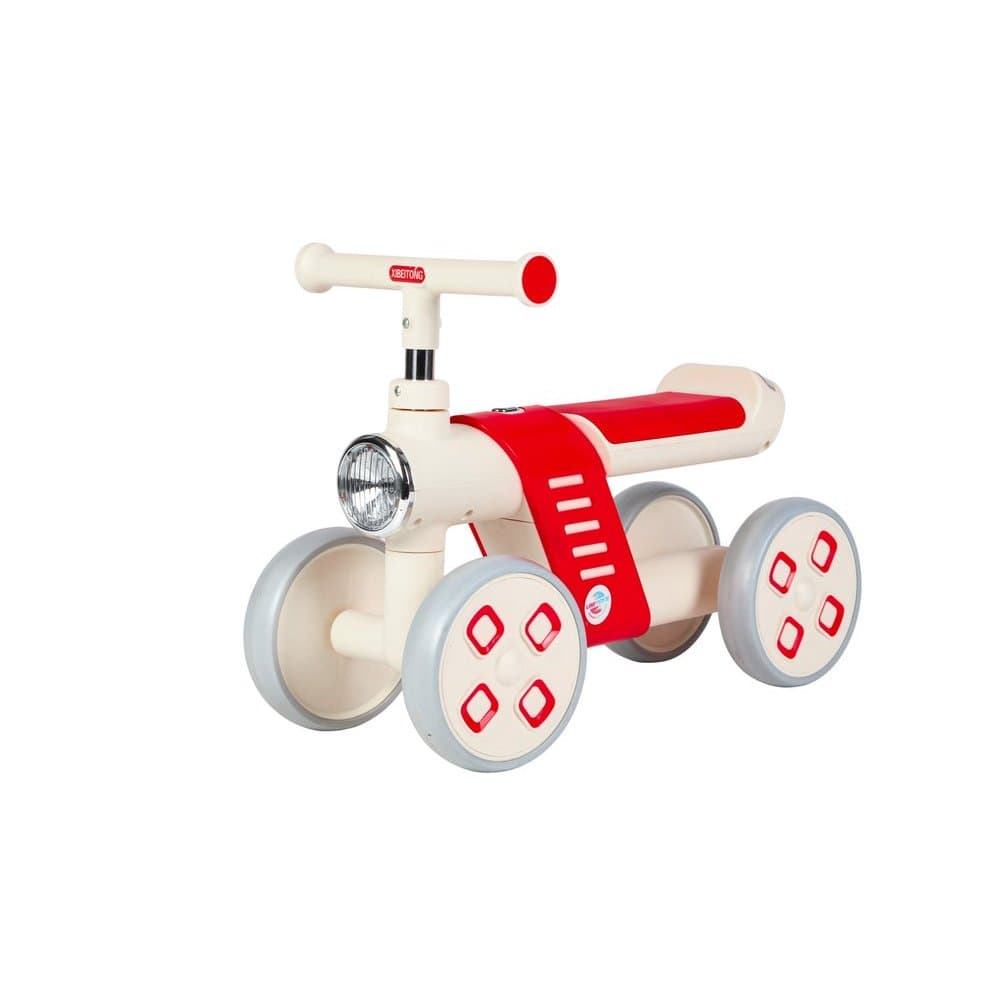Mini Bike Infantil de Equilíbrio 4 Rodas - Vermelha