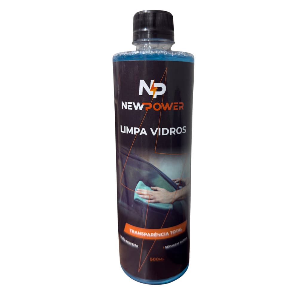Limpa Vidros Automotivo NewPower 500ml–Spray Limpeza Profunda Para-brisa, Vidros Laterais top