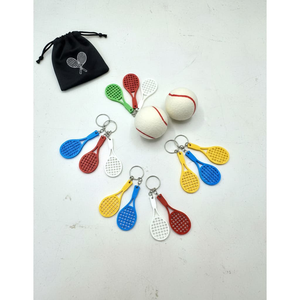 lembrancinha Raquete Tenis 10un  Acrilico Chaveiro De