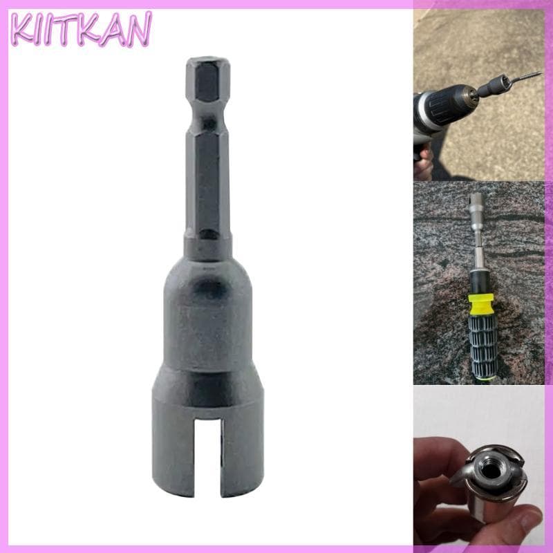 KIITK 1PC 1 4 Asa Porca Driver Bit Parafuso Gancho Chaves Soquete Hex Haste Adaptadores Para Broca Elétrica Unidade