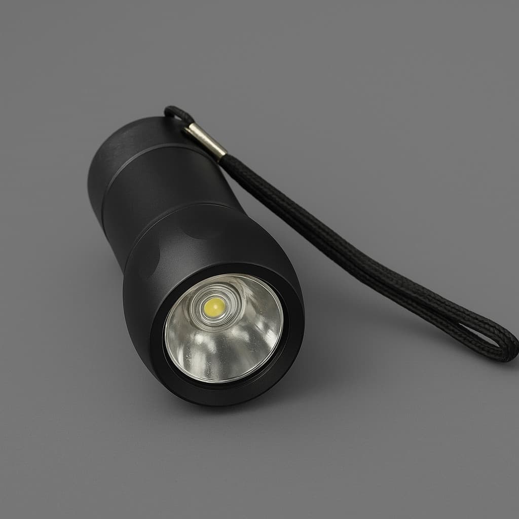 Mini Lanterna Tática LED de Bolso em Alumínio Luz Branca Forte Portátil para Camping, Pesca e Emergência