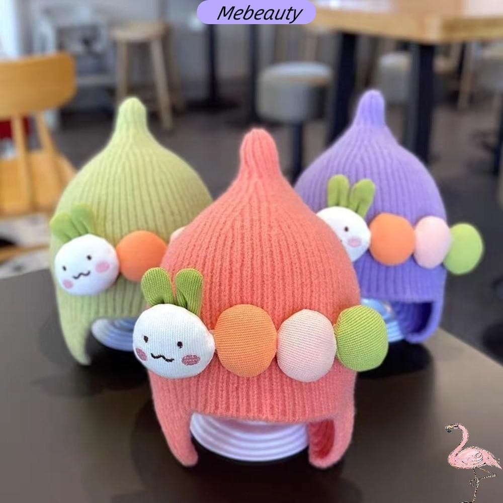 MEBEAUTYBR Gorro Infantil , Chapéu Com Capuz Para Bebê À Prova De Vento Proteção De Ouvido De Malha Macio E Grosso De De