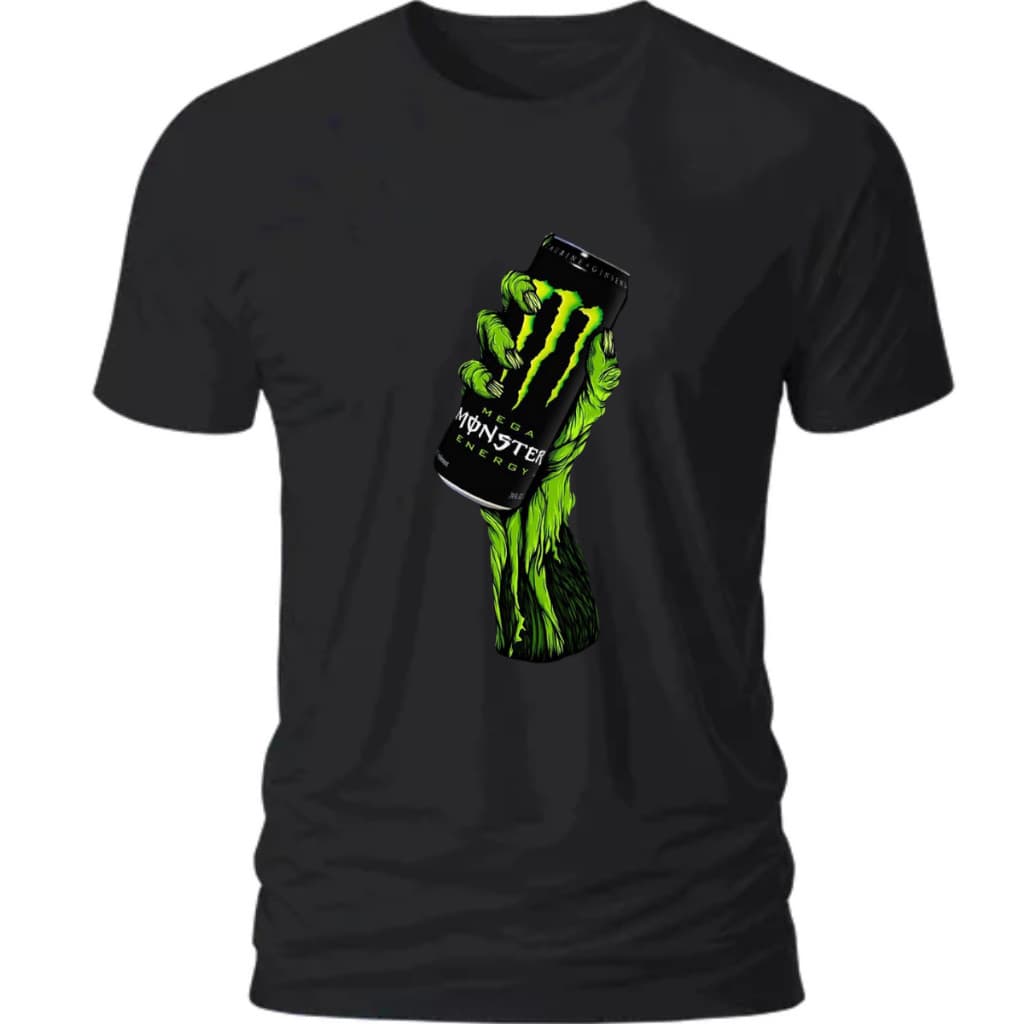 Camiseta Unissex 100% Algodão MONSTER EM UMA MÃO – Estilo, Conforto e Atitude