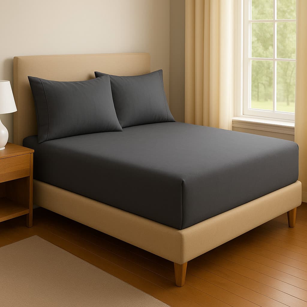 Jogo de cama Lençol Queen 400 Fios Micropercal Alta Qualidade Com Fronha Ponto Palito