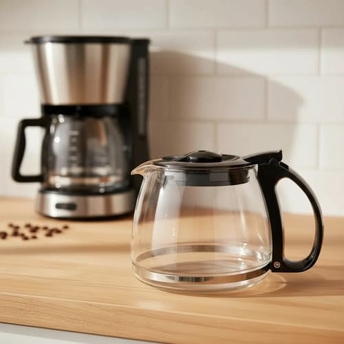 Jarra Para Cafeteira compativel Amvox Acf 227 New Vidro forte Preto