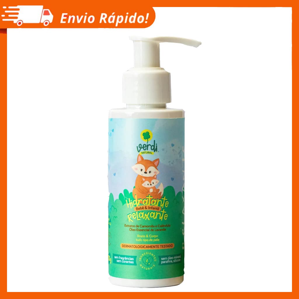 Hidratante Verdi Natural Com Calêndula Camomila Lavanda - 110g
