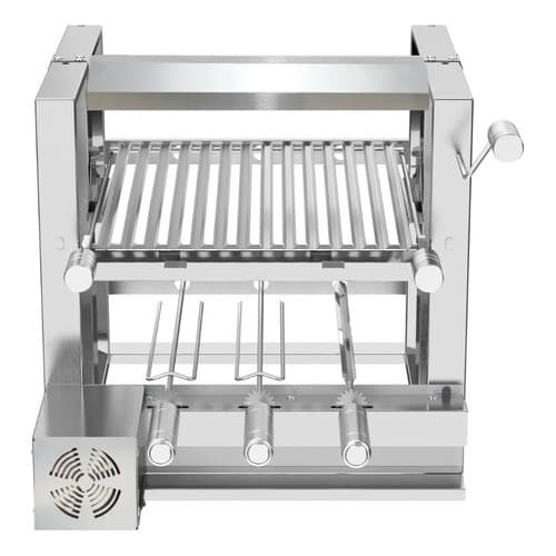 Churrasqueira Elevatória 3 Esp. Picanheira Gira Grill Inox