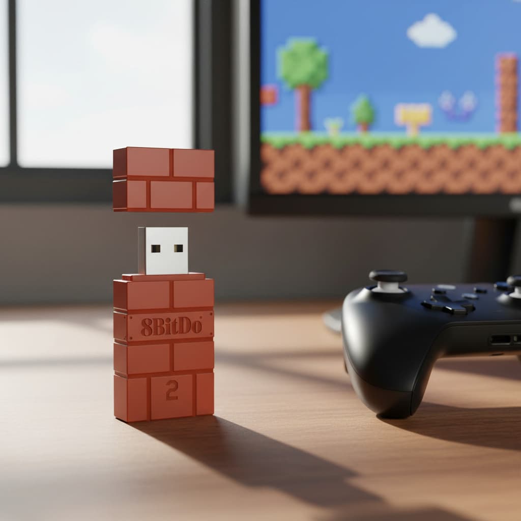 Adaptador Usb Bluetooth 8bitdo V2 Para Consoles E Pc Wireles