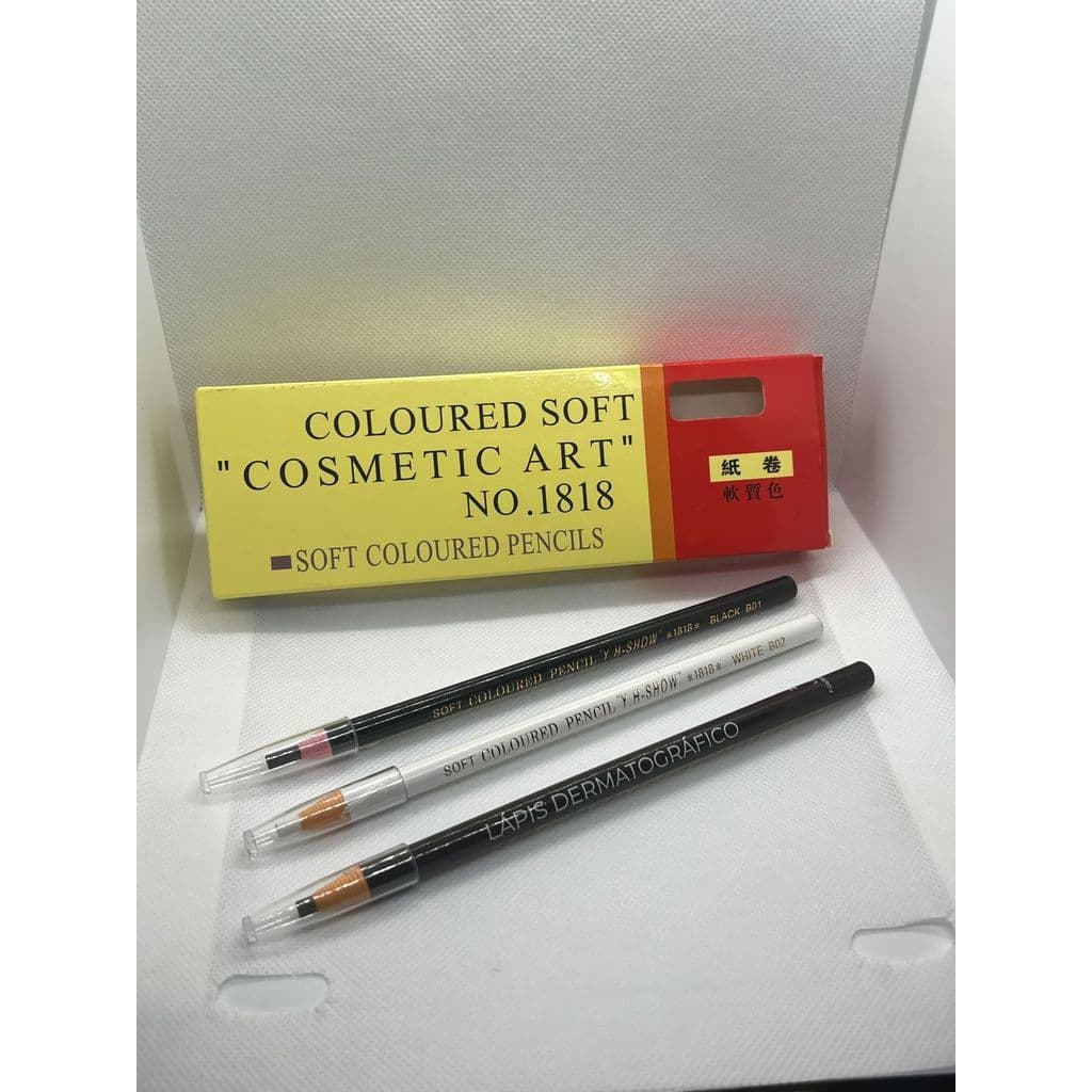 KIT 24 Lapis Dermatografico Para Sobrancelhas Coloured Soft 1818 Cosmetic Art