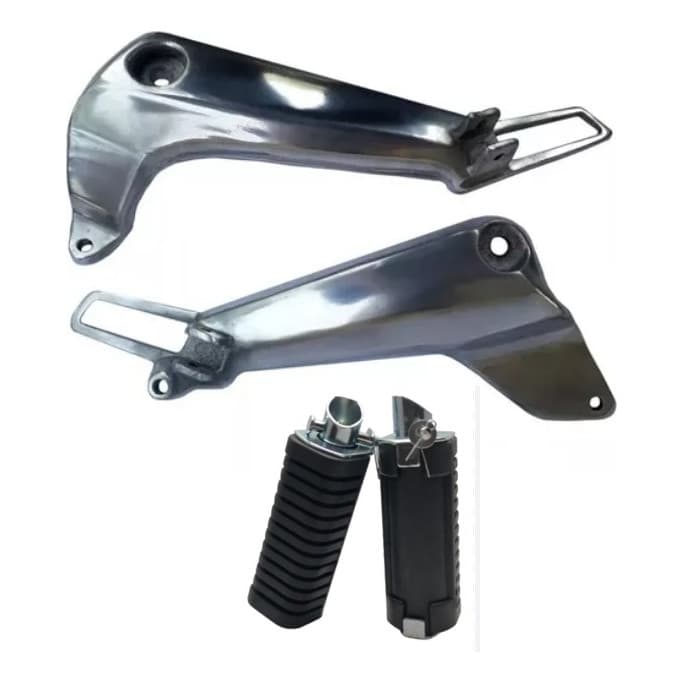 Bacalhau Par + Pedaleira Titan 125 2000/08 Polido