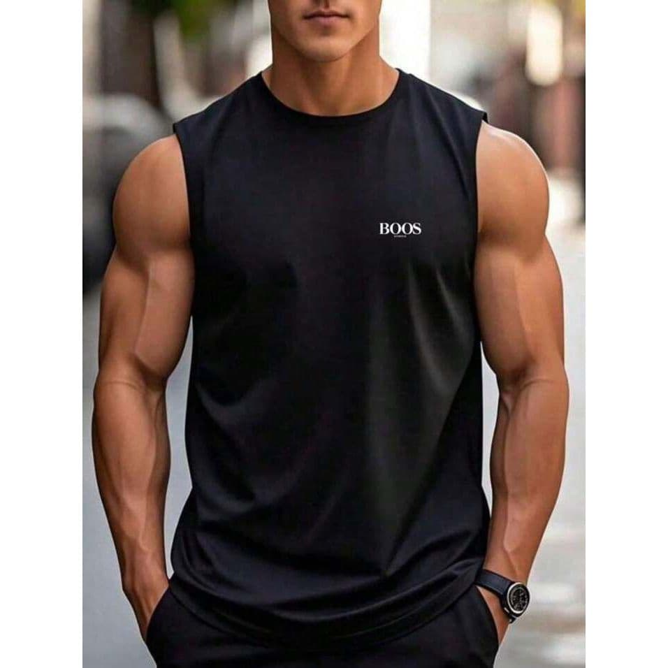 Regata Masculina Algodão Gola Redonda Moda Verão Praia Casual Confortável