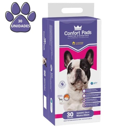 Tapete Higienico Confort Pads 80x60cm Para Caes Cachorro e Gatos