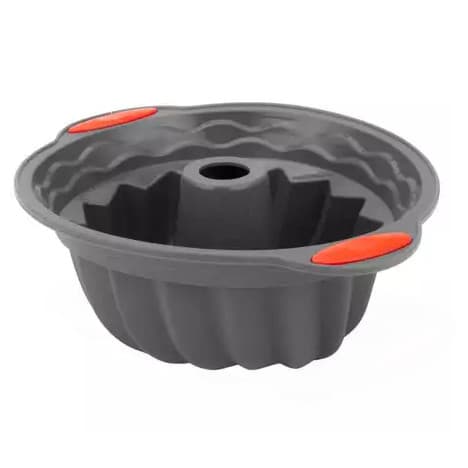 Forma de Silicone com Furo no meio Livre BPA forma para Pudim Bolo Forno Convencional e Eletrico