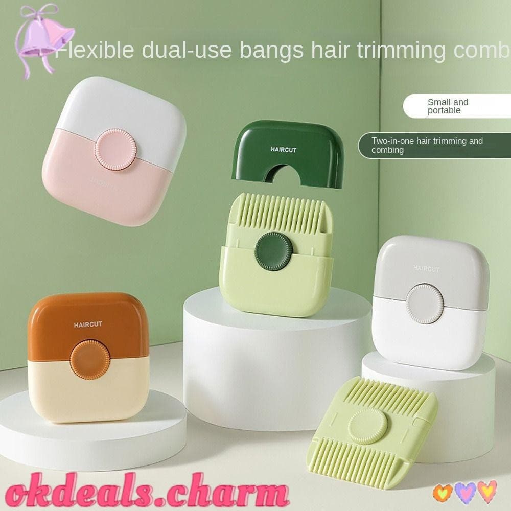 OKDEALS 1 Peça Aparador De Franja , Lâminas Substituíveis 2 Em 1 Cabelo , Ferramenta De Estilo Desbaste