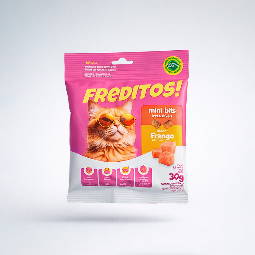 Petisco Para Gatos Freditos Sabor Frango - 30G