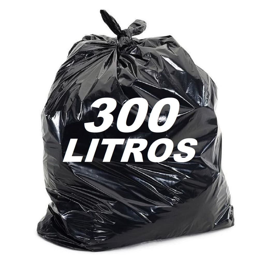 Saco de lixo 300 litros reforçado 50 un gigante direto da fábrica