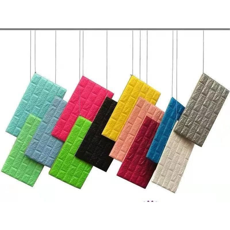 Promoções Especiais Kit 30 unidades de Placa Papel 70x38cm Espessura 3mm 3D De Parede Espuma Tijolo
