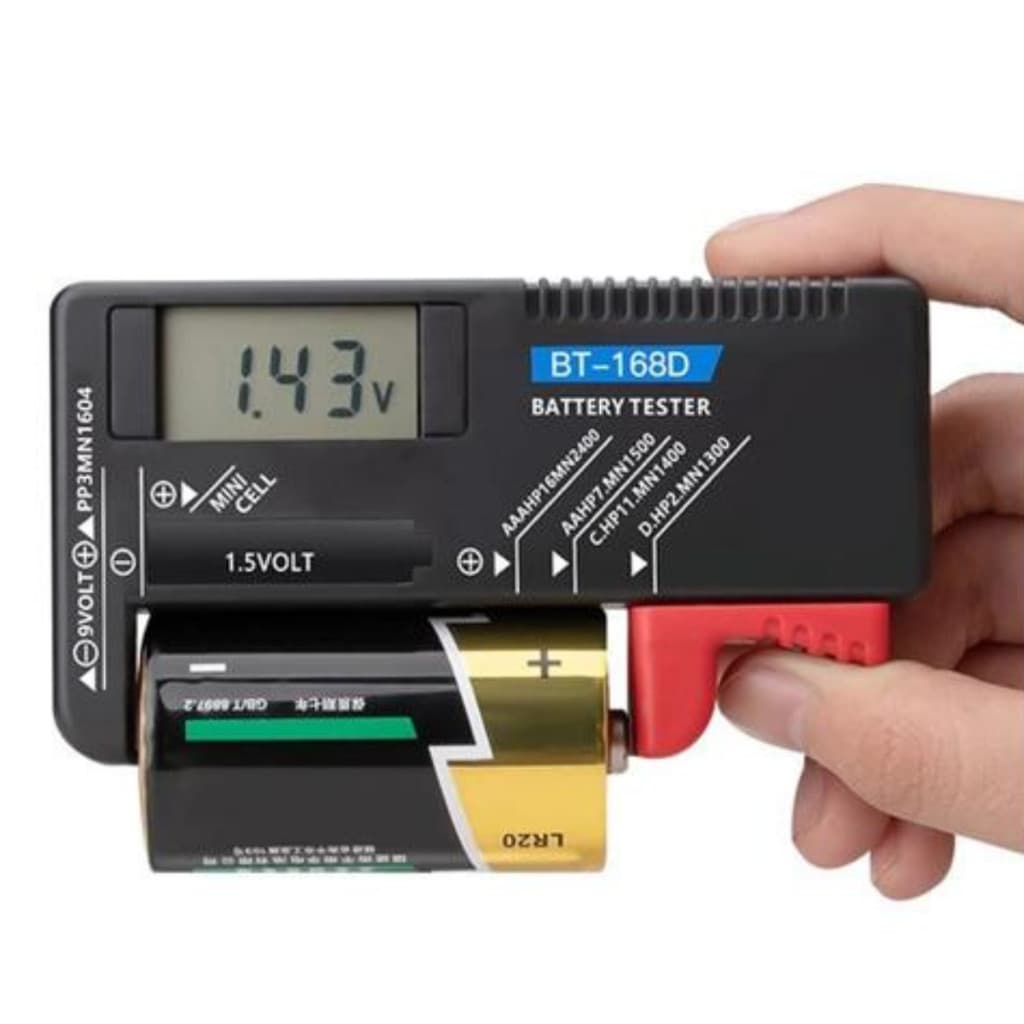 Testador Digital De Pilhas E Bateria Medidor Teste Carga Pilha 1.5v Aa Aaa Bateria 9v Testador no Brasil