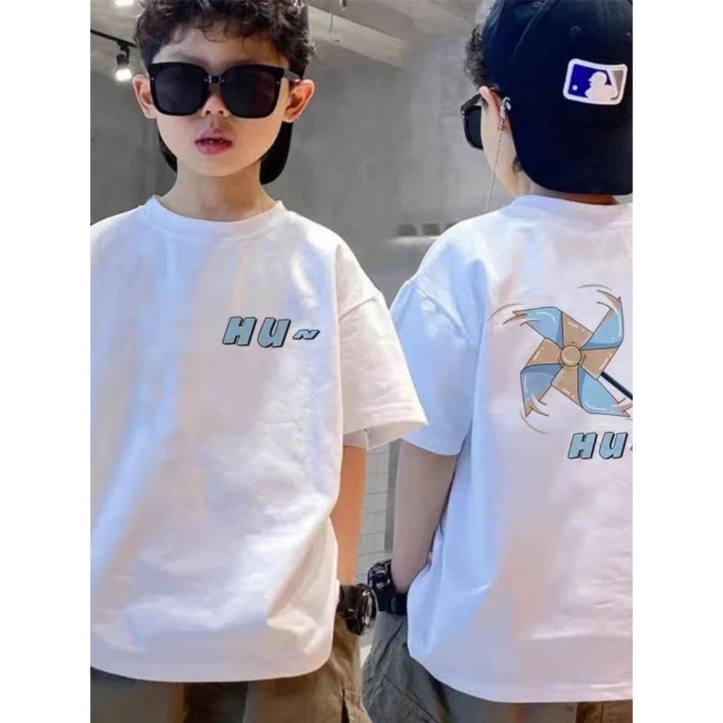 Meninos novo estilo verão 2025 puro algodão de manga curta camiseta topo roupas infantis bonito solto crianças médio gra