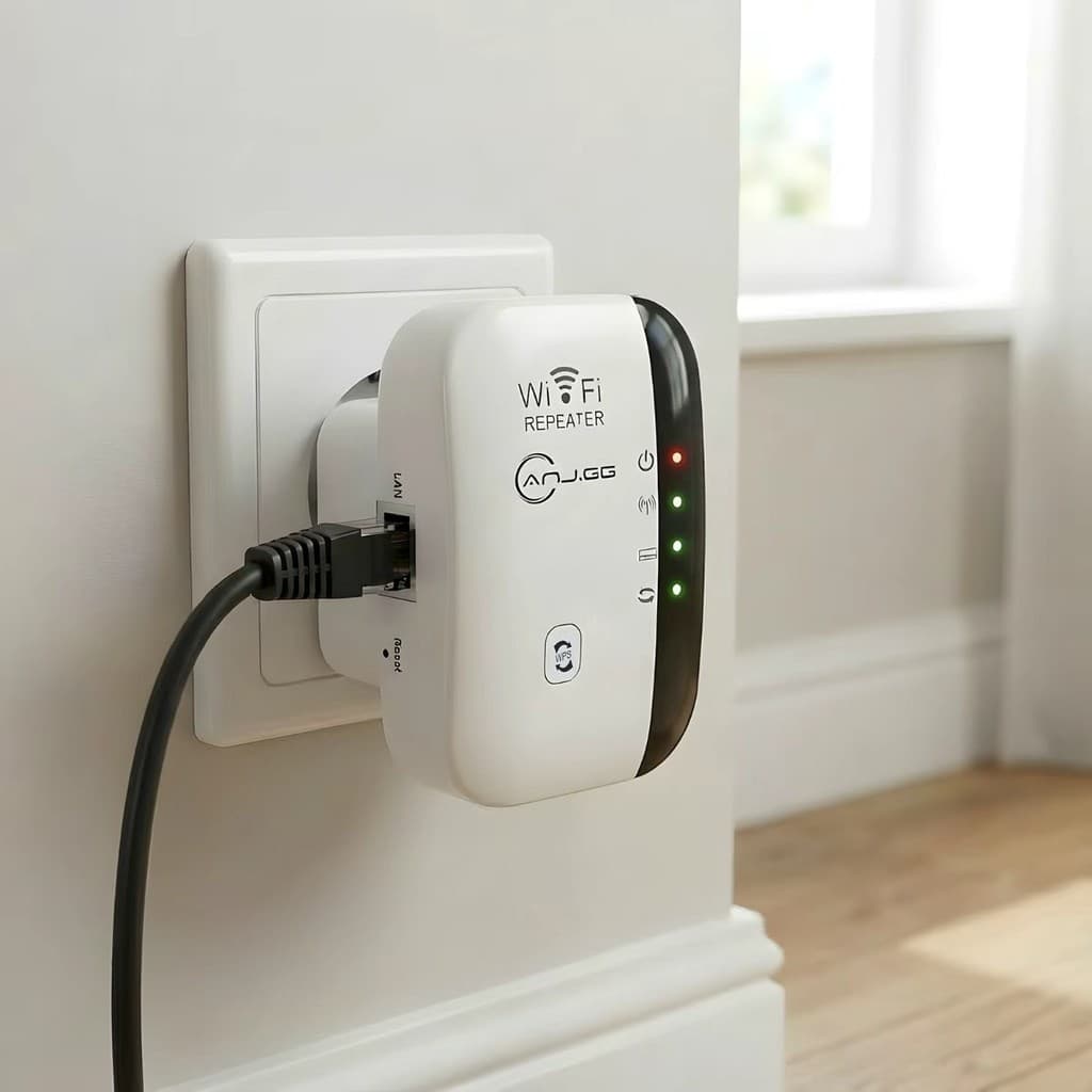 Repetidor Wi-Fi 300Mbps 2.4GHz Com WPS Porta LAN Extensor Amplificador De Sinal Wireless Bivolt