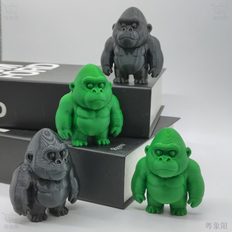 Modelo Impresso em 3D do Gorila King Kong, Figura de Animal de Desenho Animado Criativa e Luminosa, Ornamento de Mesa Mo