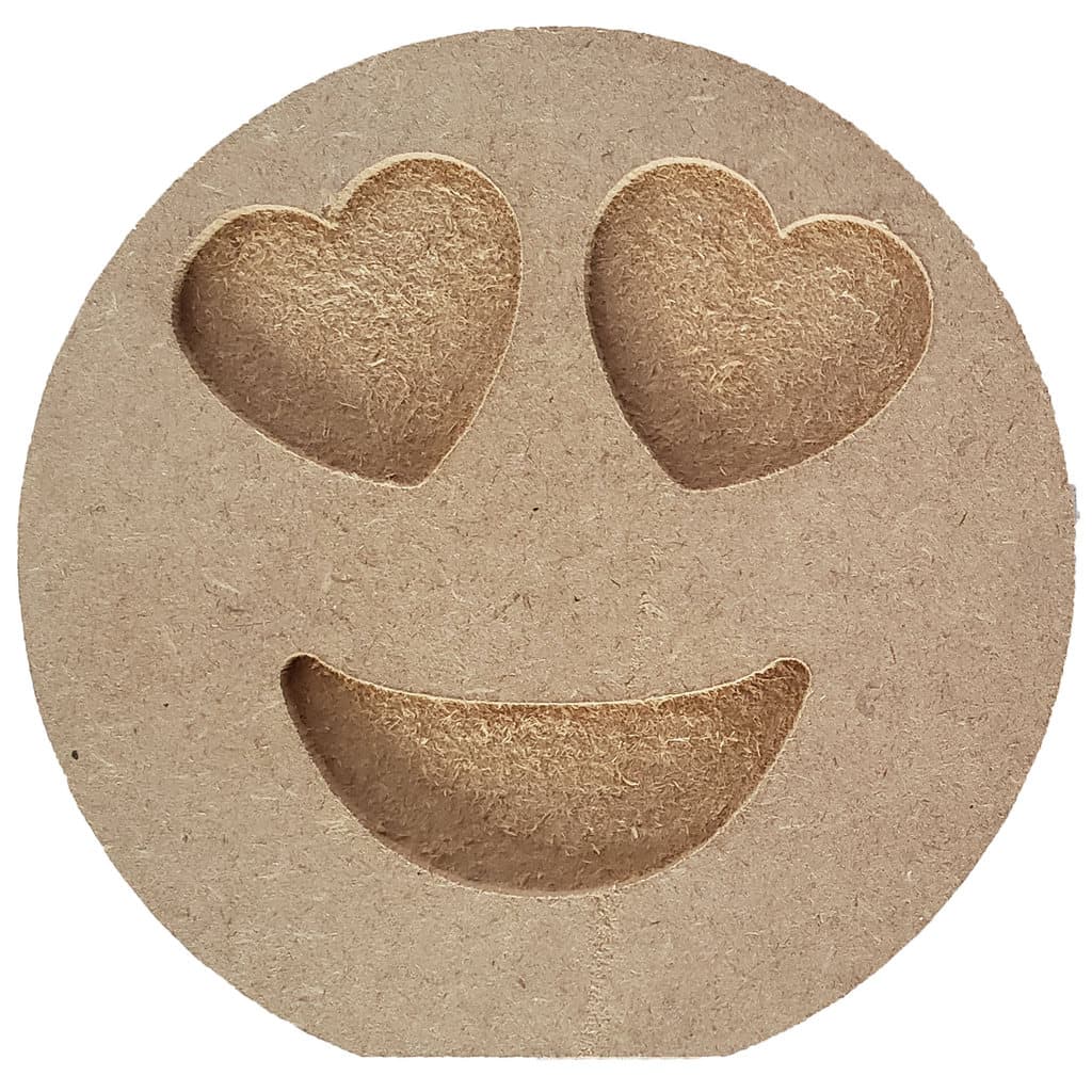 Emoji MDF Cru 12cm 14mm Peça para Artesanato Decoração DIY