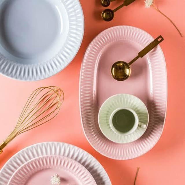 TRAVESSA PORCELANA P DIAMANTE ROSA