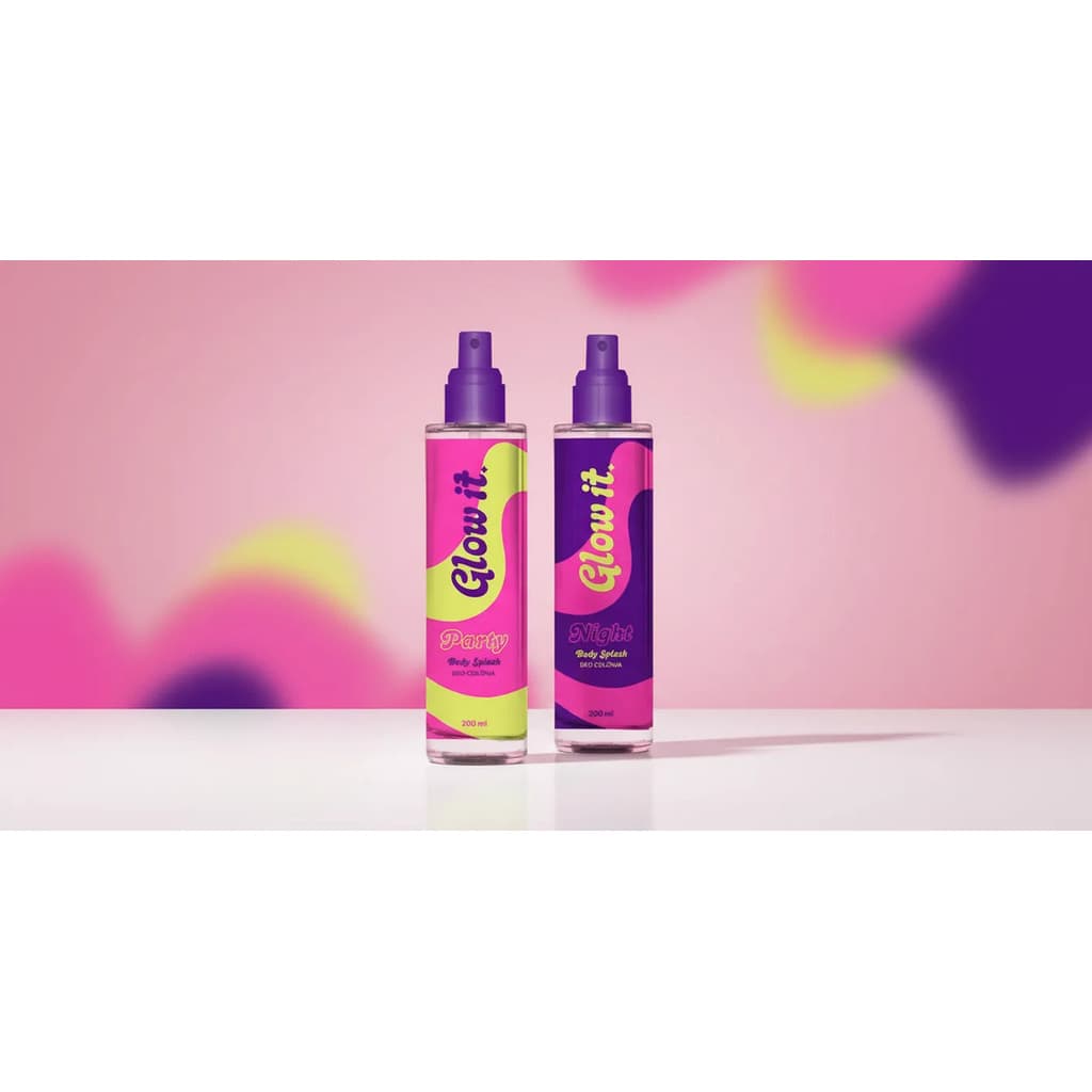 Kit Glow It: Body Splash Party 200ml + Body Splash Night 200ml