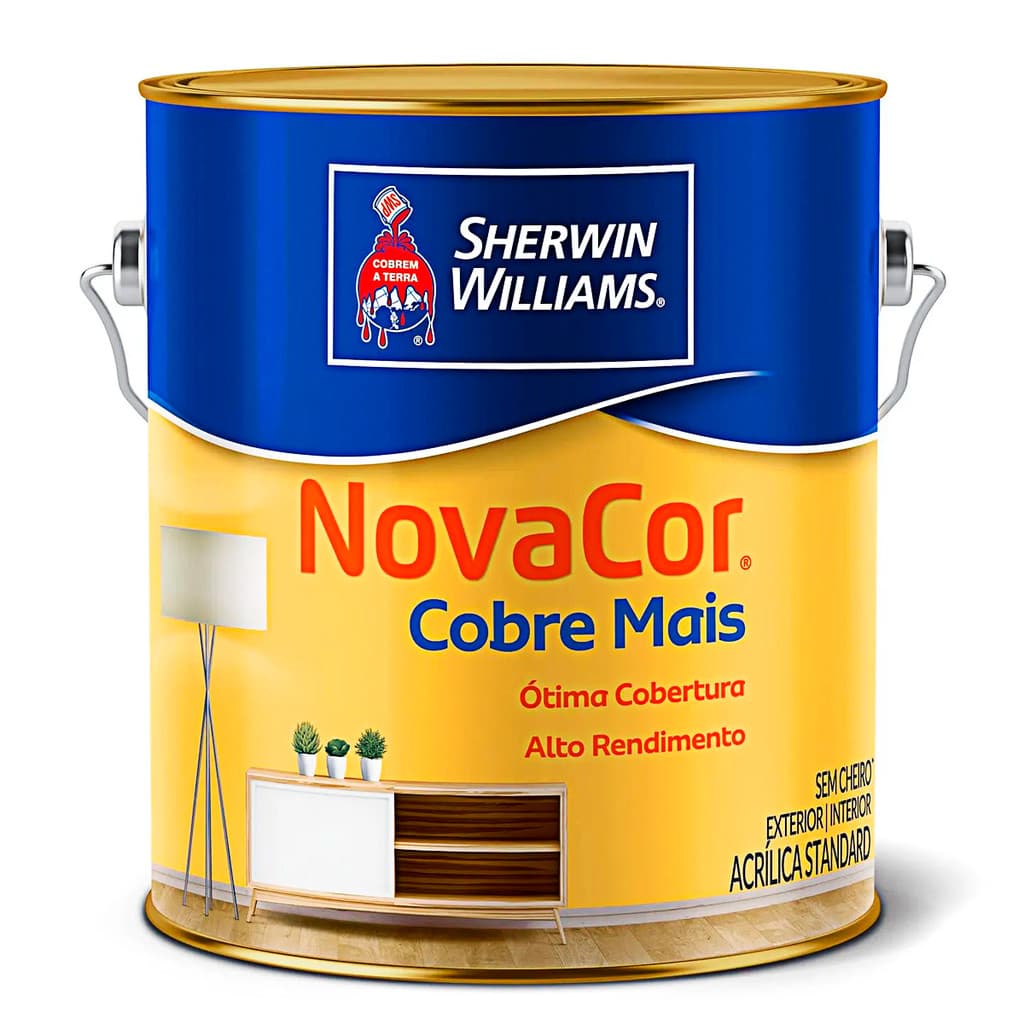 Tinta NovaCor Cobre Mais Acrílica 3,6l Escolha Sua Cor