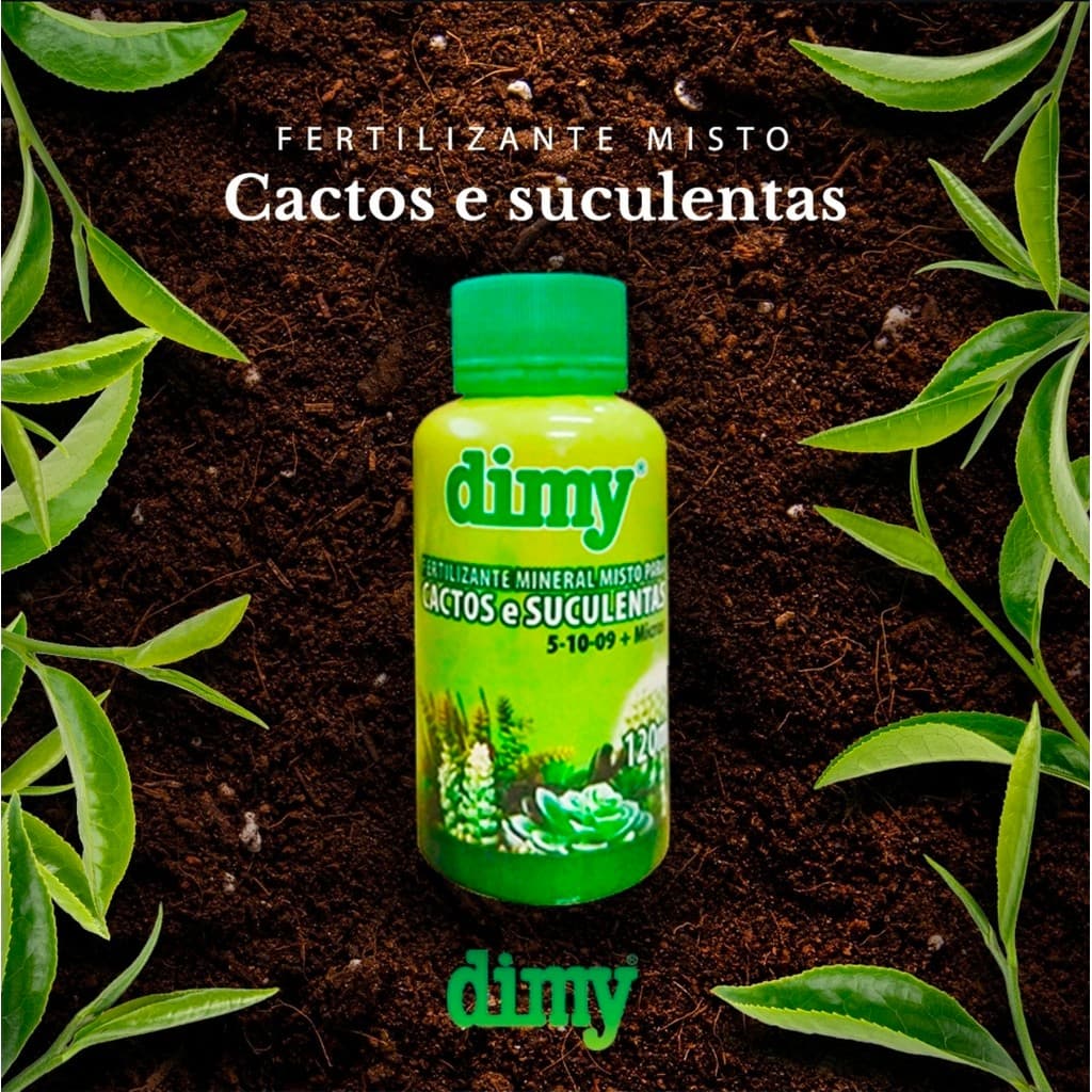 CACTOS E SUCULENTAS NPK 05-10-09 + Micro Fertilizante 120ml