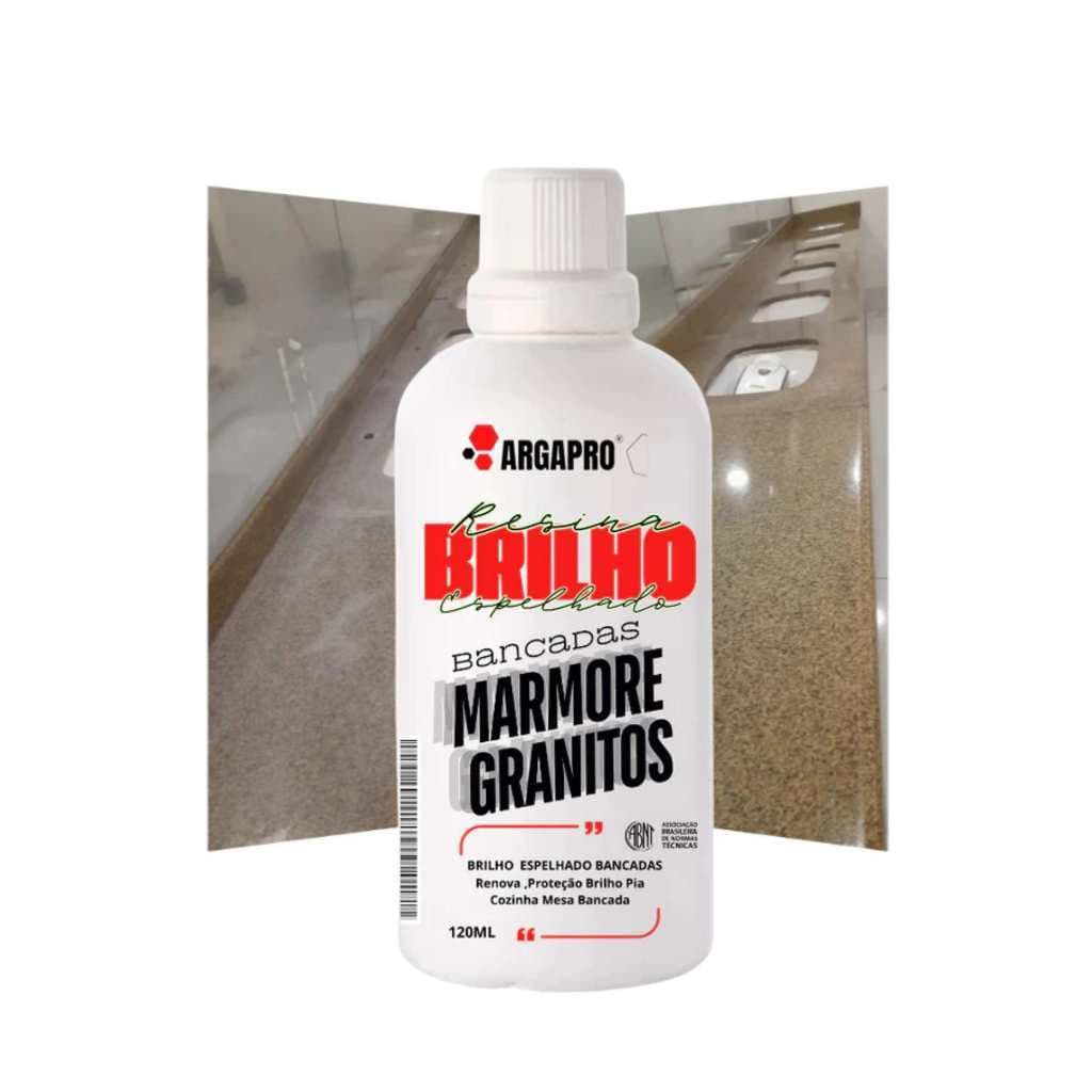 Mármore e granito Resina Super brilho espelhado para bancadas  argapro 120ml