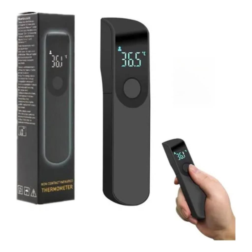 Termômetro Infravermelho Digital Sem Contato Testa LCD Portátil Rápido