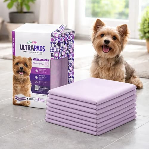 Tapete Higienico Cães Ultra Pads Lavanda 60x60 30 Un Petlike