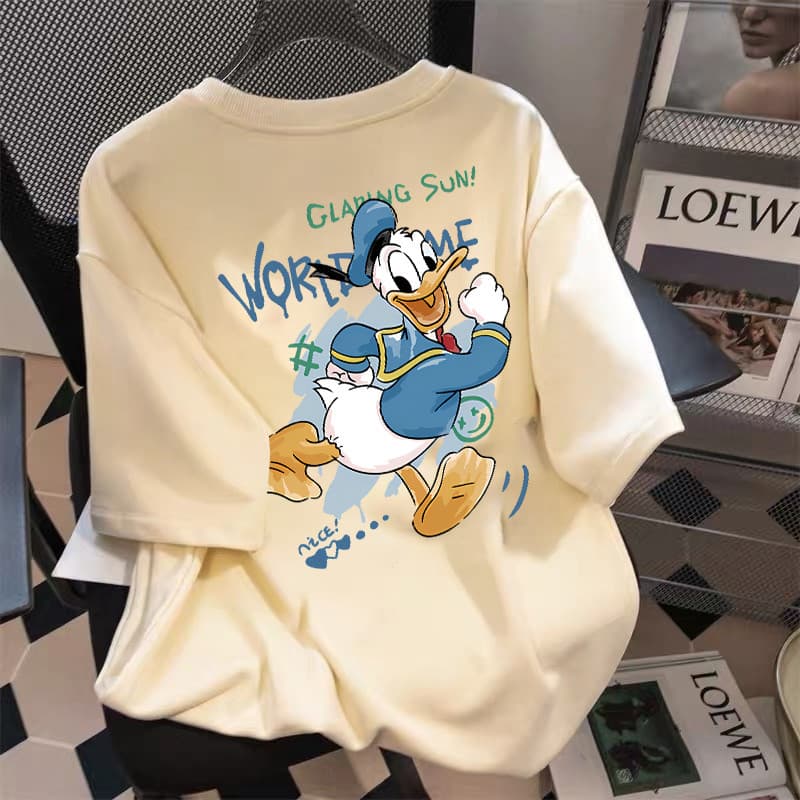 Camiseta Básica T-Shirt 100%Algodão Unissex Pato Donald Animado | MODA STREET T-SHIRTS