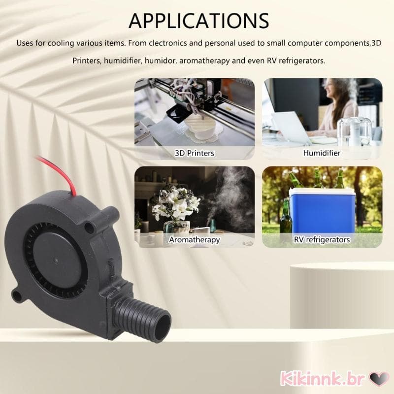 5015 Ventilador Resfriamento 5V 12V 24V XH2 54 Conector Para Umidificador Impressora 3D