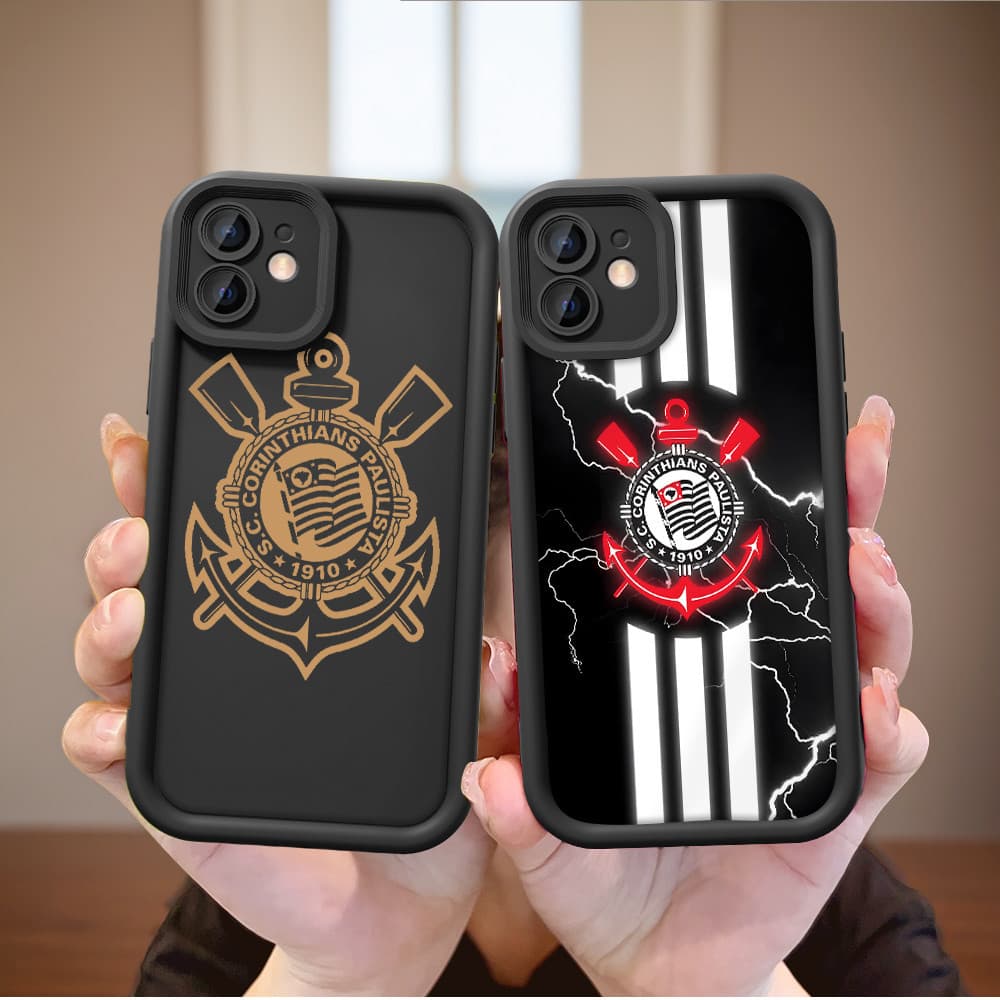 Capa de Celular S.C. Corinthians Escudo Dourado para MOTO G84 G54 E22 E40 G14 G10 G20 G30 G22 G24 G34 G52 G60