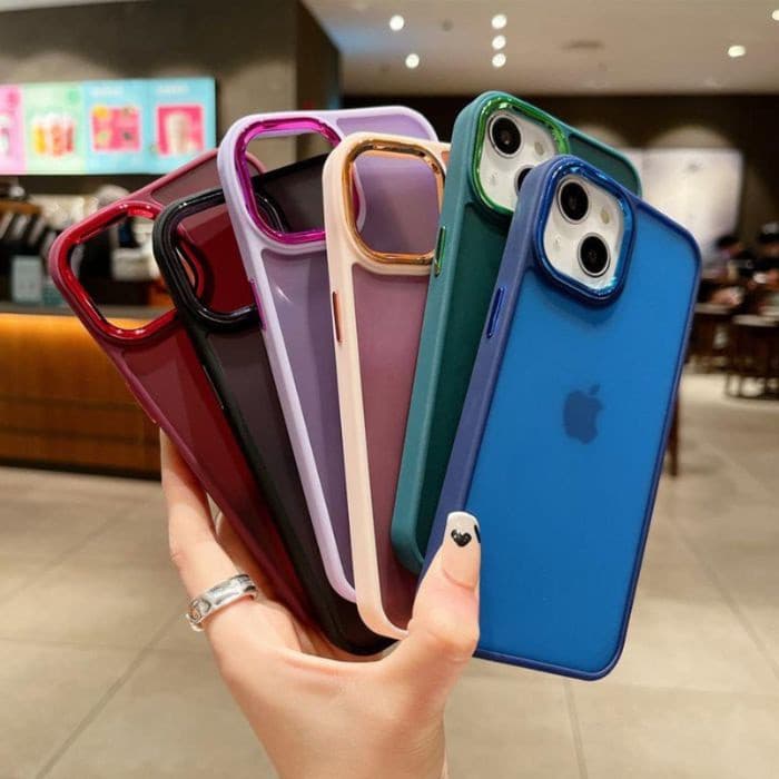 Capinha Space iPhone XR 11 12 13 14 15 16 Pro Max Acrilica Colorida Fosca Ótima Qualidade