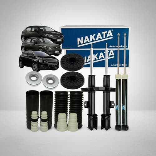 Kit Amortecedor Batente Dianteiro Traseiro Onix Prisma Sonic