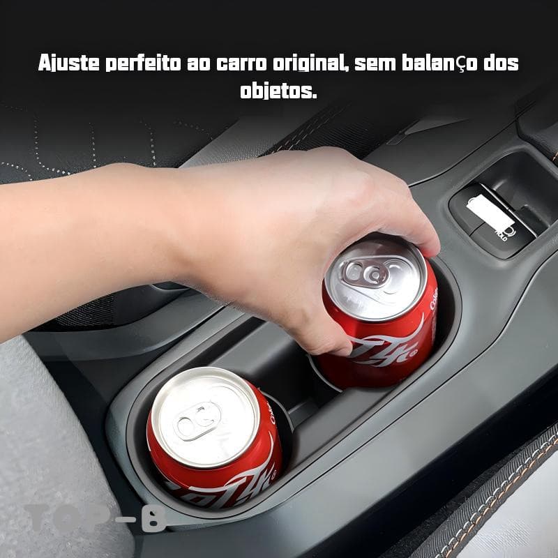 Toyota Corolla 2019 a 2025 Porta Copos Protetor Interno TPE Antiderrapante Sem Ruído Automotivo