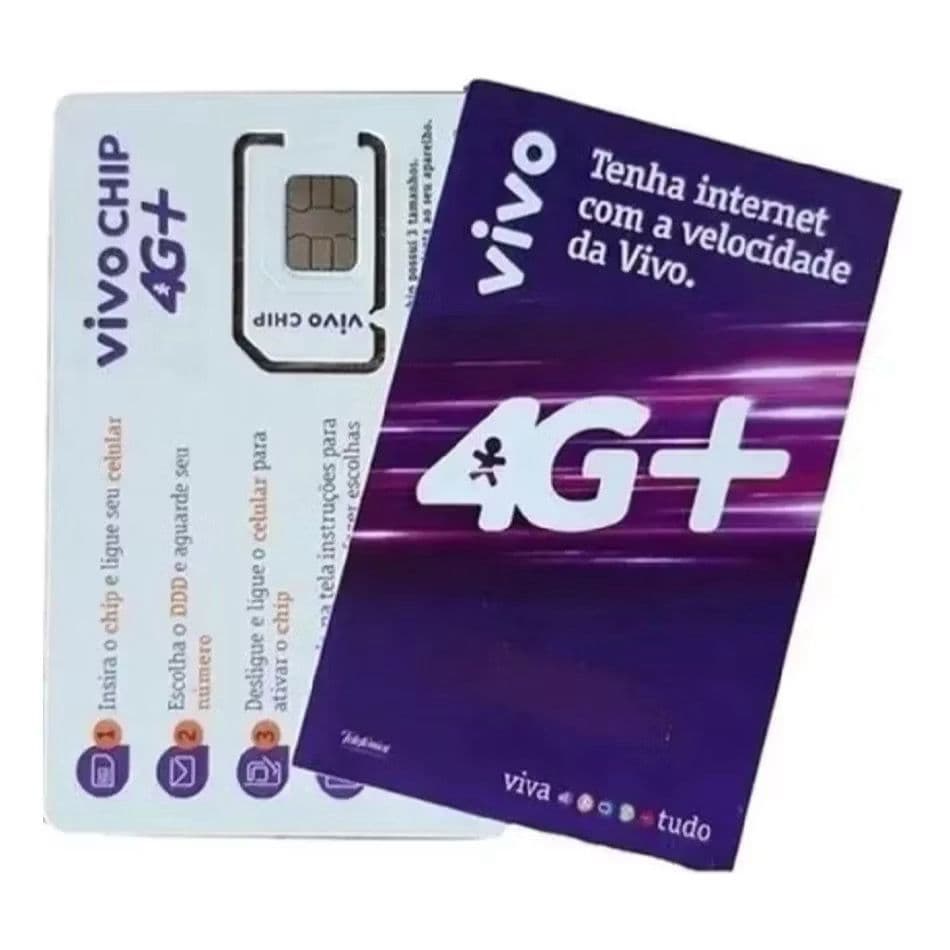 Vivo Chip 5g/4g Pré Ativa Qualquer Ddd Do Brasil